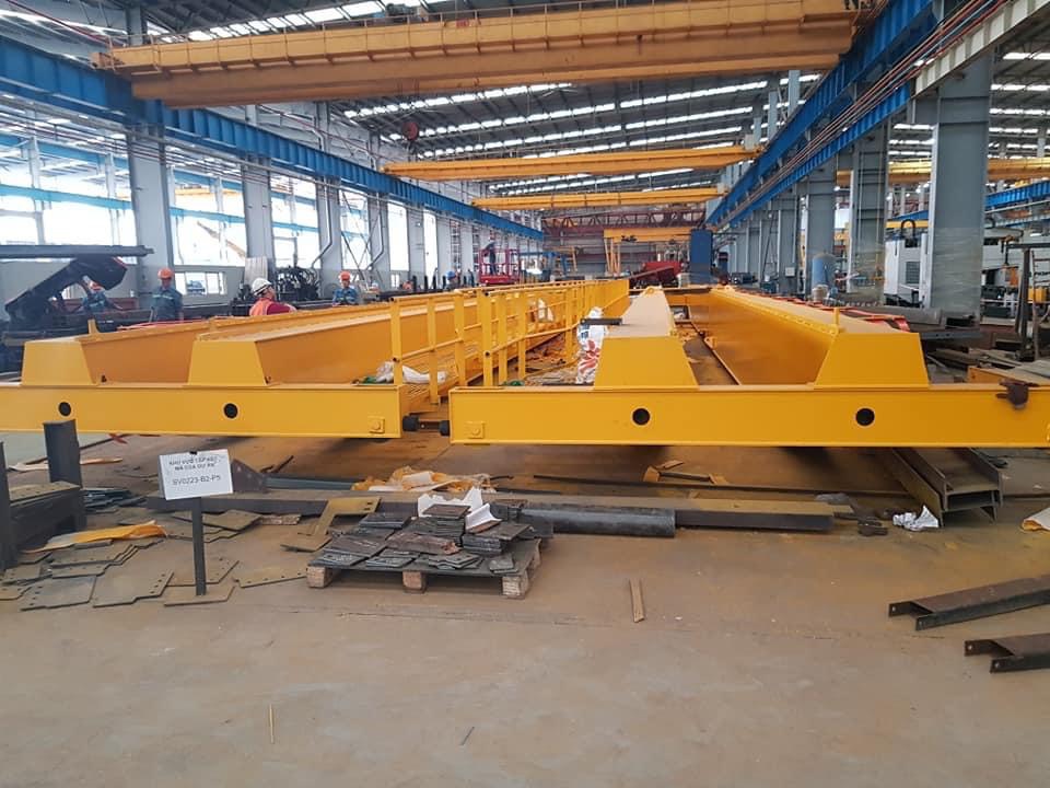 Gia công lắp cầu trục 10 ton